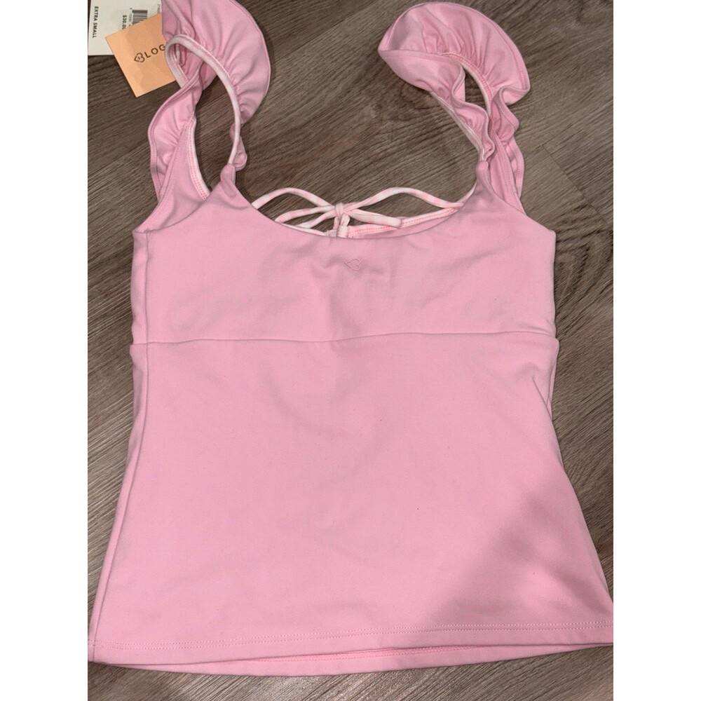 Blogilates Women's Ruffle Tank Top NWT Size Small - Picture 10 of 12